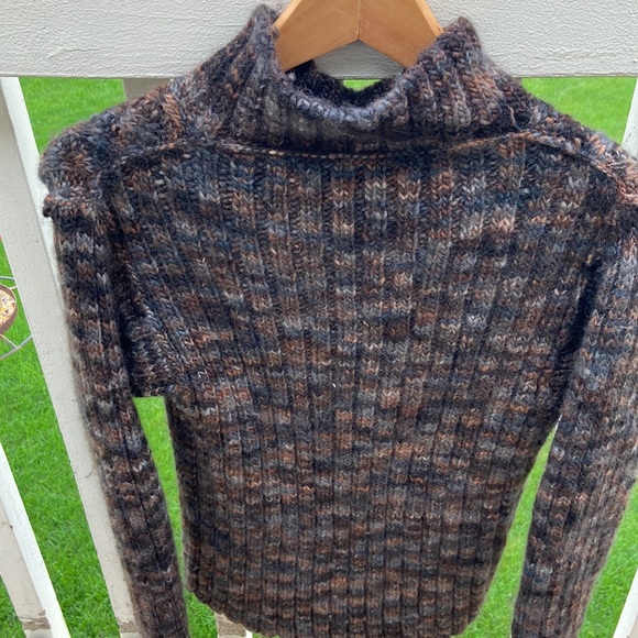 Mr. Porter Mock Turtle Neck Sweater Knitted Wool & Cashmere Size M - Picture 5 of 14